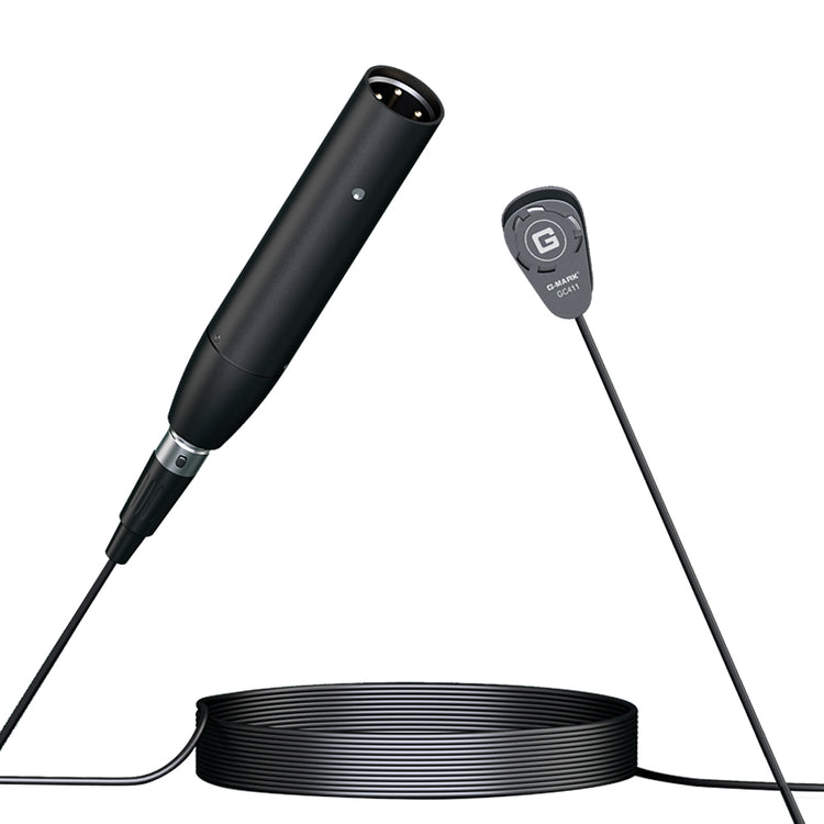 G-MARK Pro Audio GC411 High-Performance Miniature Condenser Vibration Pickup for String Instruments with MPAVL Standard XLR Connector