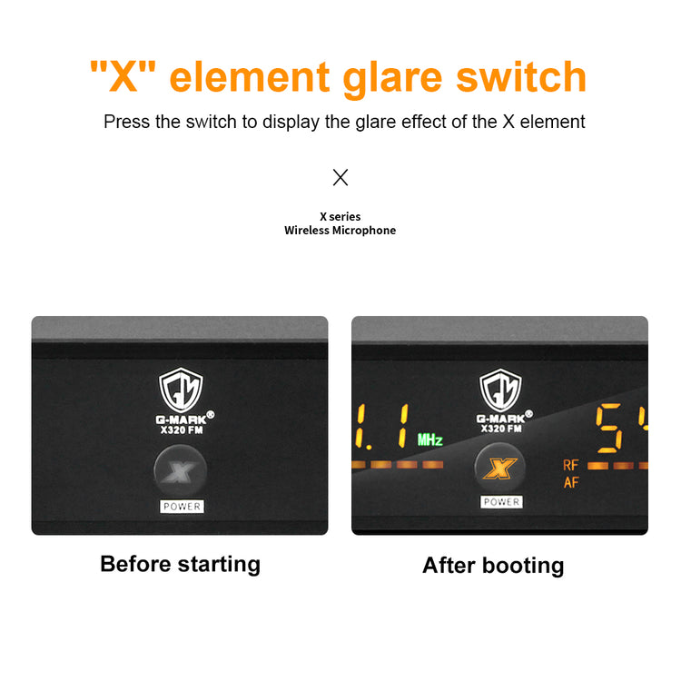 Wireless Microphone G-MARK X320FM Professional UHF Karaoke System Handheld Mic For Stage Speech Wedding Show Band Home Party Churcha