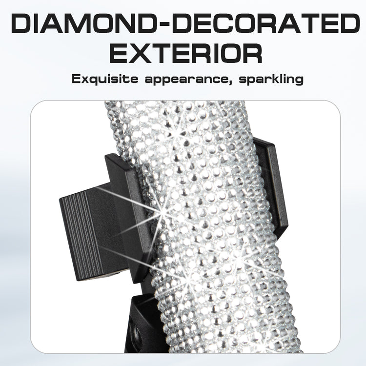 Diamond Microphone G-MARK SKM9000 Luxury sparkling Wireless Microphone Professional UHF Frequency Adjustable Studio Sound Metal Handheld Mic For Party Show Teaching Wedding