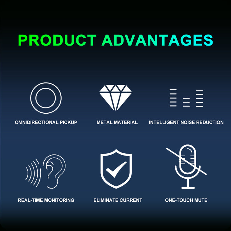 USB Condenser Microphone G-MARK MK6 Podcast Mic With Mute Button For Gaming Streaming Recording Online Chat Computer PS4/5