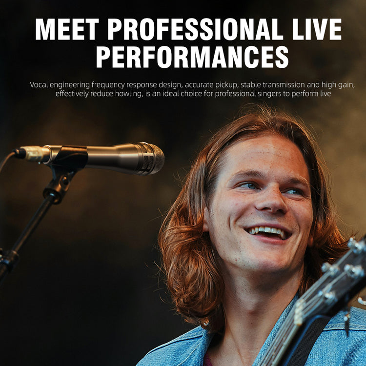 KMS8 Wired Microphone Dynamic Mic Professional Quality Versatility For Karaoke Live Performances And Recording