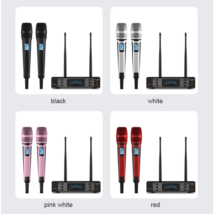 Wireless Microphone G-MARK GM1.1 Professional UHF Frequency Adjustable Metal Handheld Karaoke Mic For Party Show Teaching Wedding