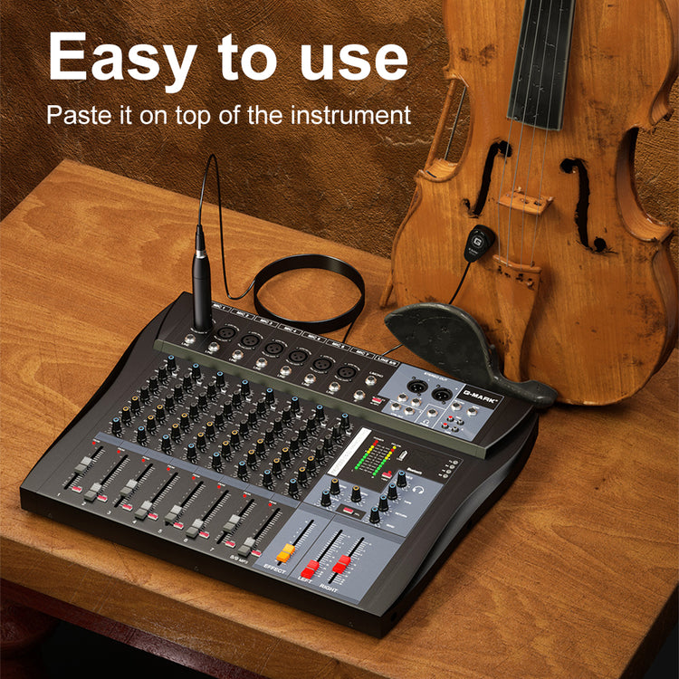 G-MARK Pro Audio GC411 High-Performance Miniature Condenser Vibration Pickup for String Instruments with MPAVL Standard XLR Connector