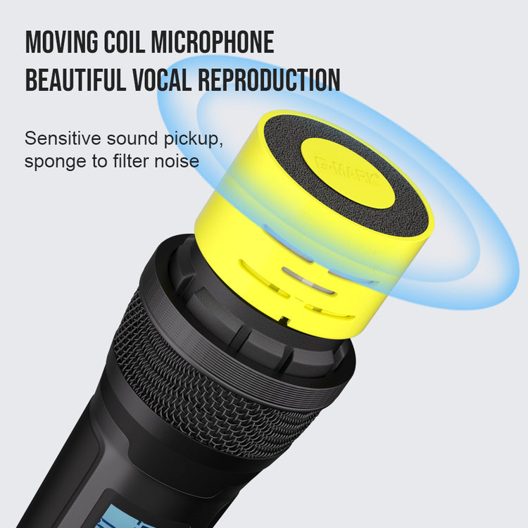 Wireless Microphone G-MARK GM1.1 Professional UHF Frequency Adjustable Metal Handheld Karaoke Mic For Party Show Teaching Wedding