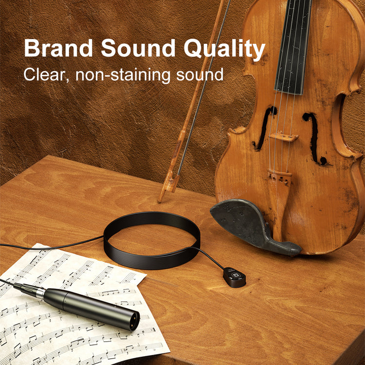 G-MARK Pro Audio GC411 High-Performance Miniature Condenser Vibration Pickup for String Instruments with MPAVL Standard XLR Connector