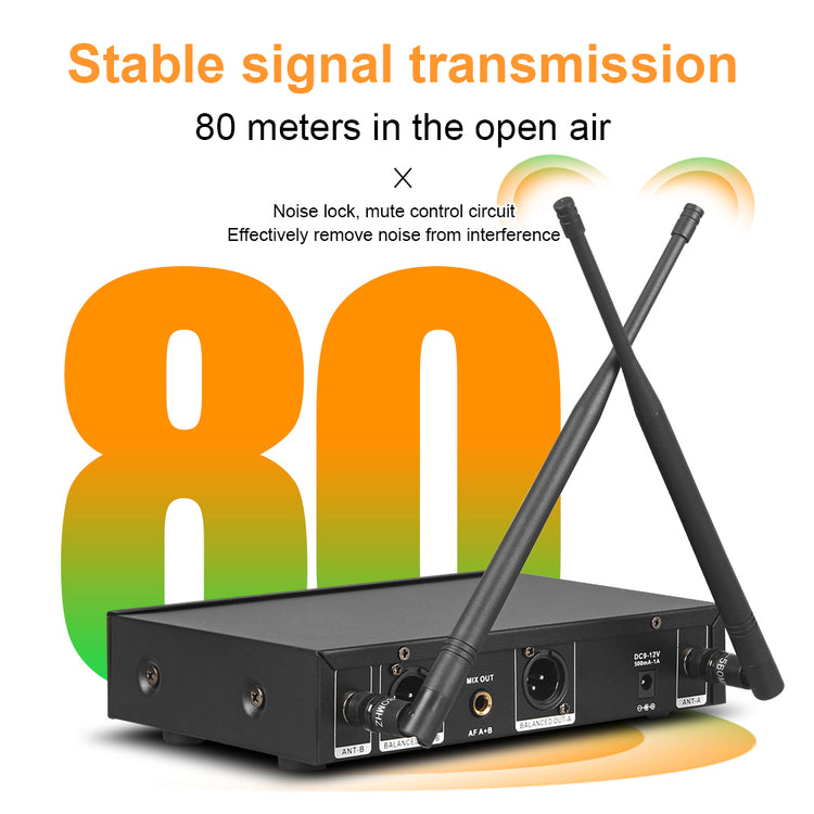 Wireless Microphone G-MARK X320FM Professional UHF Karaoke System Handheld Mic For Stage Speech Wedding Show Band Home Party Churcha