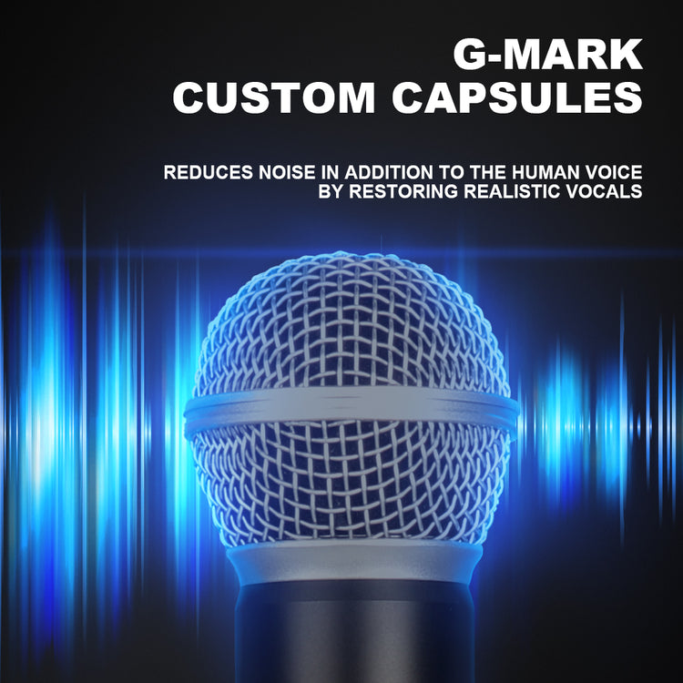 Wireless Microphone G-MARK GLC640 Professional 4 Channels Karaoke Mic Adjustable Frequency For Home Party Speaker Show Stage