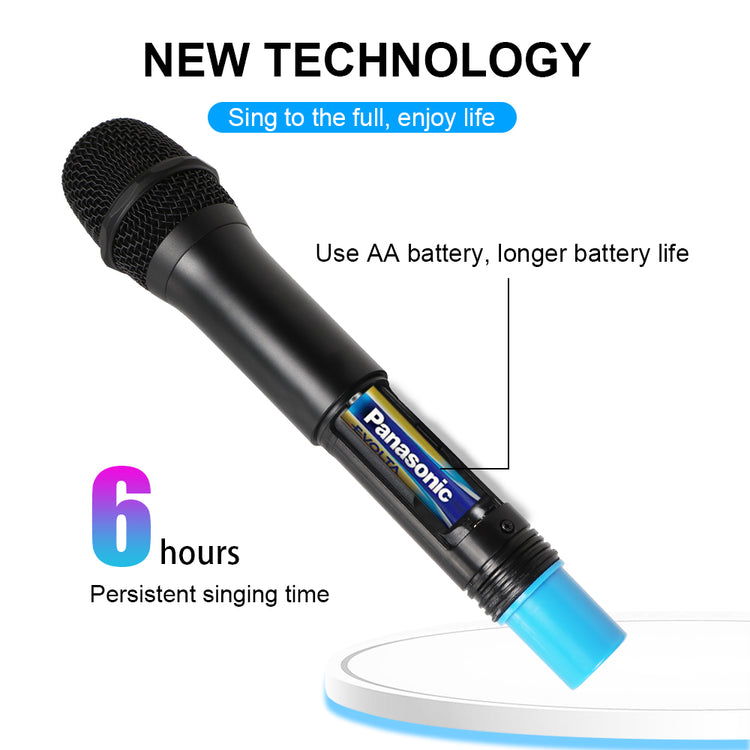 Microphone Wireless G-MARK X333 Professional UHF Dynamic Mic Reverb Effect For Speaker Party KTV Wedding