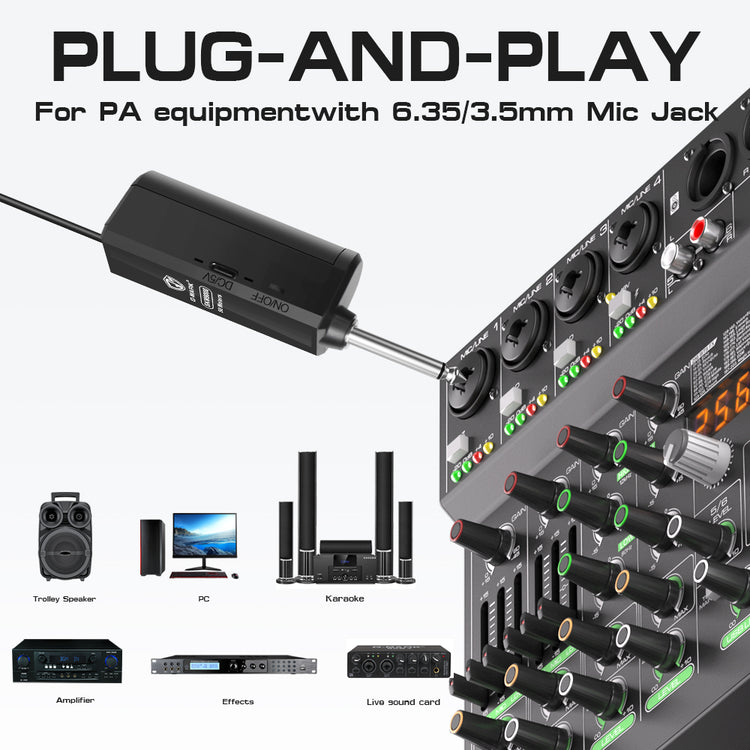 Diamond Microphone G-MARK SKM9000 Luxury sparkling Wireless Microphone Professional UHF Frequency Adjustable Studio Sound Metal Handheld Mic For Party Show Teaching Wedding