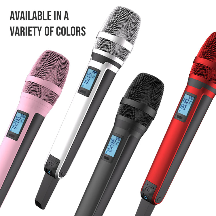 Wireless Microphone G-MARK GM1.1 Professional UHF Frequency Adjustable Metal Handheld Karaoke Mic For Party Show Teaching Wedding