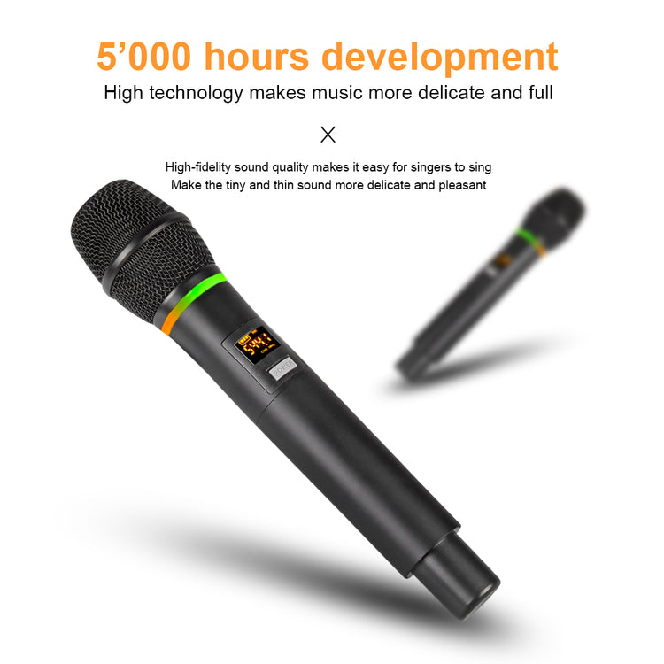 Wireless Microphone G-MARK X320FM Professional UHF Karaoke System Handheld Mic For Stage Speech Wedding Show Band Home Party Churcha