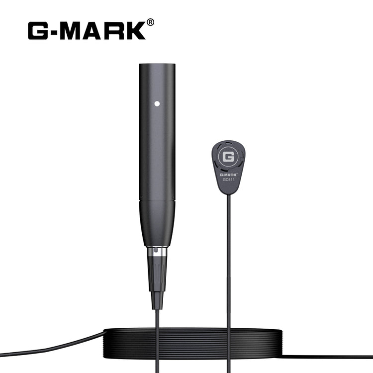G-MARK Pro Audio GC411 High-Performance Miniature Condenser Vibration Pickup for String Instruments with MPAVL Standard XLR Connector