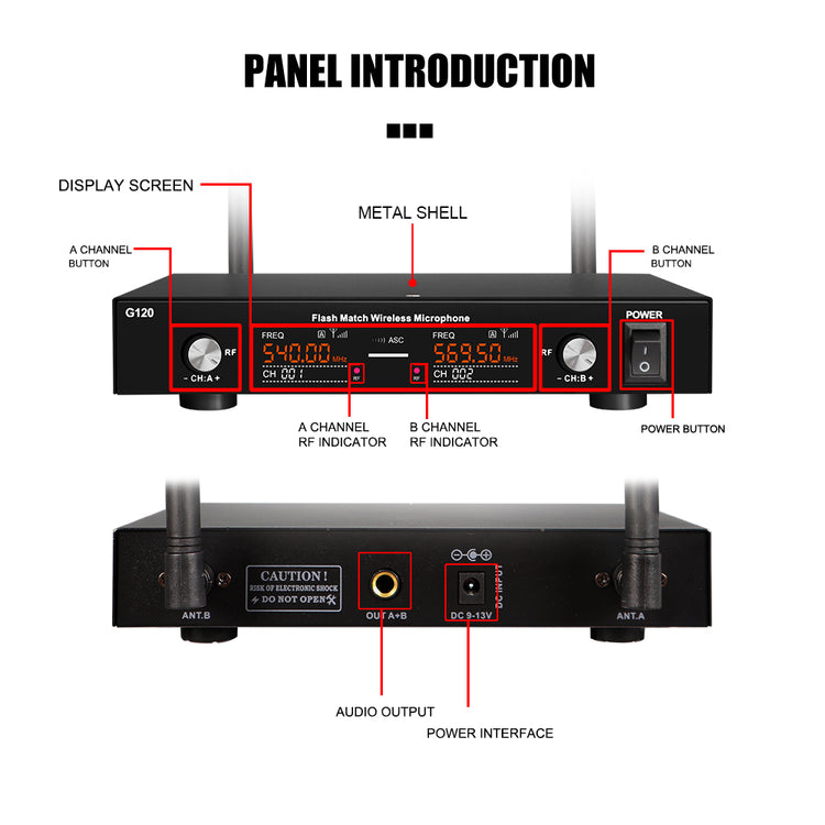 G-MARK G120NEW UHF Wireless Microphone