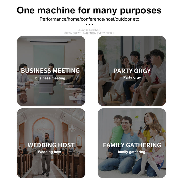 Wireless Microphone G-MARK X720 UHF Karaoke Mic Metal Body With Rechargeable Lithium Battery Receiver For Karaoke Meeting Stage DJ Speaker Wedding School