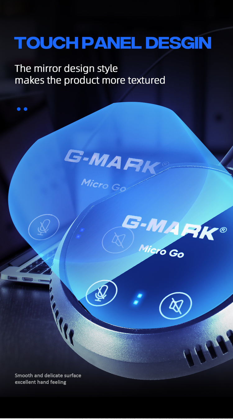 USB Speakers G-MARK Micro Go Bluetooth Conference Speakerphone with Microphone Compatible with Leading Platforms, Home Office for Computer Plug and Plays