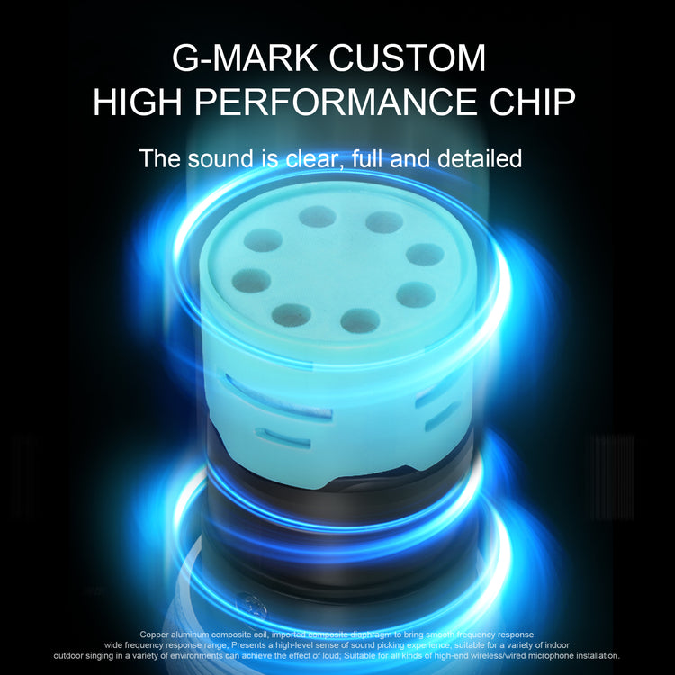 Wireless Microphone G-MARK K8 UHF Karaoke Mic With Lithium Battery For Stage Party Show Church School Meeting