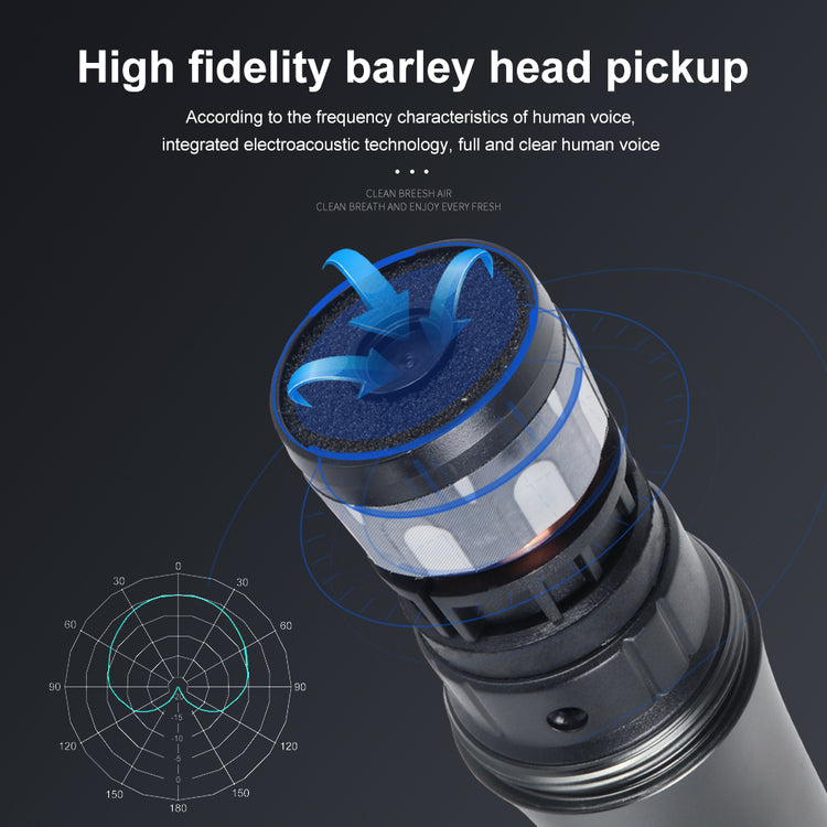 Wireless Microphone G-MARK X720 UHF Karaoke Mic Metal Body With Rechargeable Lithium Battery Receiver For Karaoke Meeting Stage DJ Speaker Wedding School