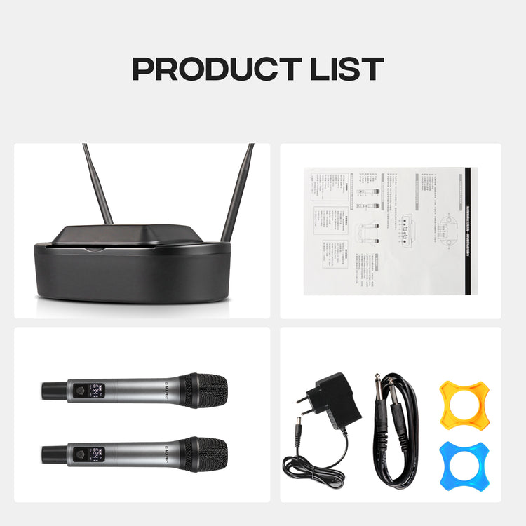 Wireless Microphone G-MARK K8 UHF Karaoke Mic With Lithium Battery For Stage Party Show Church School Meeting