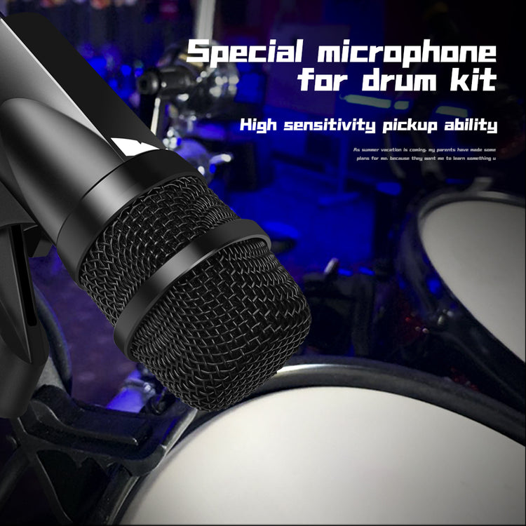 Drum Microphone Kit G-MARK G7 Musical Instruments Mic For Band DJ Stage Instrumental Performance Recording Live With Case