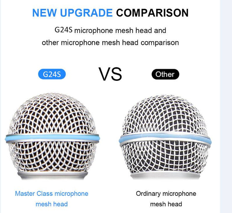 Microphone Wireless G-MARK G24S Dynamic SM58 Mic Fixed Frequency Handheld Mic For Stage Speech Wedding Show Band Home Party Church