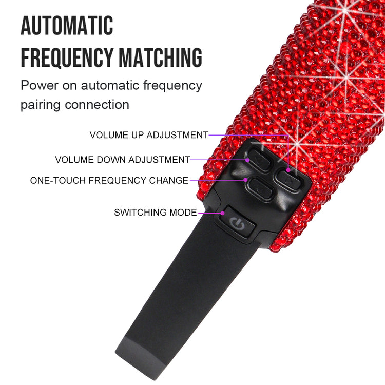 G-MARK Wireless Microphone GM1.1 Professional UHF Frequency Adjustable Metal Handheld Karaoke Mic For Party Show Teaching Wedding