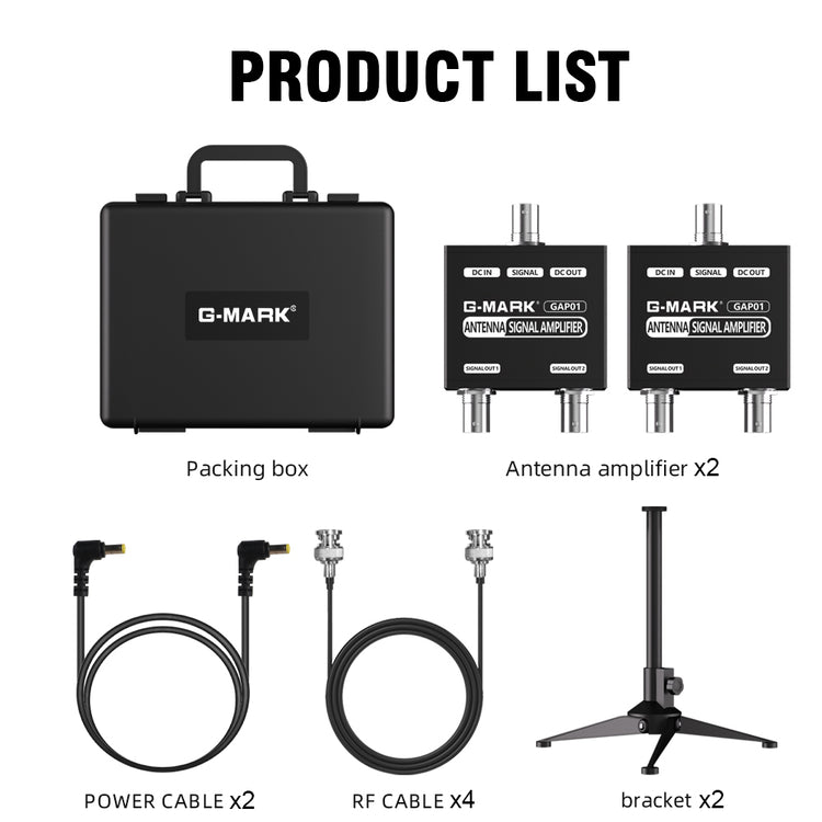 Antenna Amplifier Distributor System UHF 470-960MHz Frequency Antena Booster For Wireless Microphone