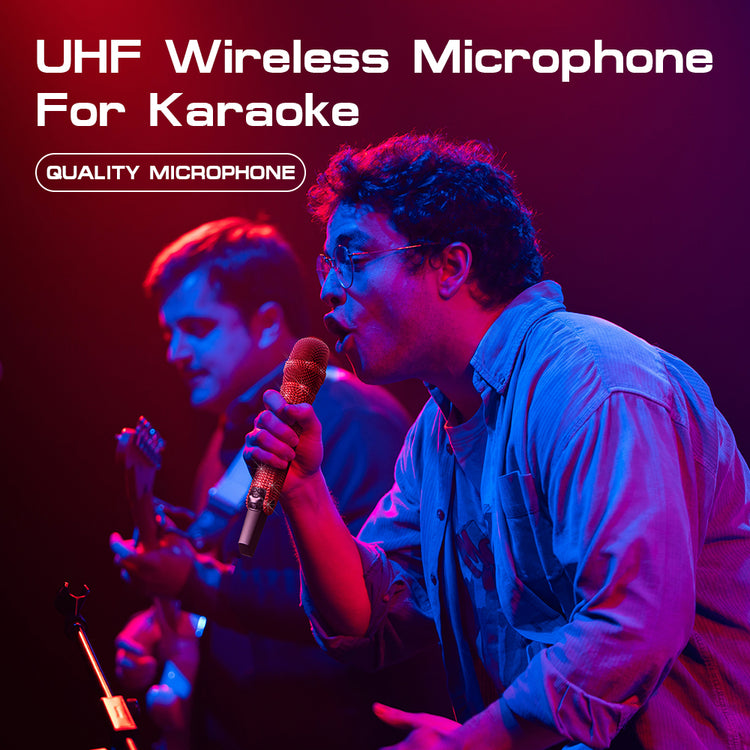 G-MARK Diamond Microphone SKM9000 Luxury sparkling Wireless Microphone Professional UHF Frequency Adjustable Studio Sound Metal Handheld Mic For Party Show Teaching Wedding