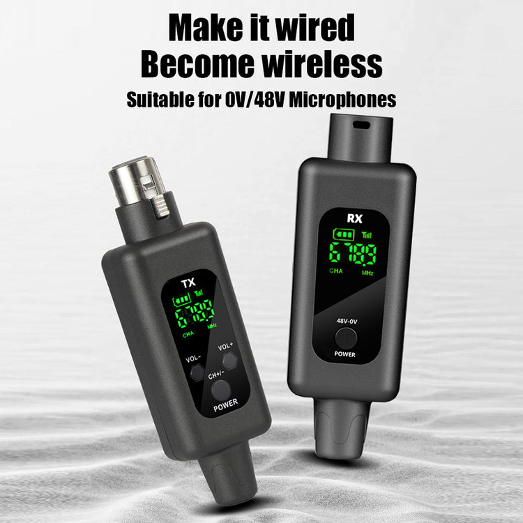 Wireless Microphone System G-MARK WX70 XLR Adapter Audio Transmitter And Receiver For Audio Mixer PA Speaker