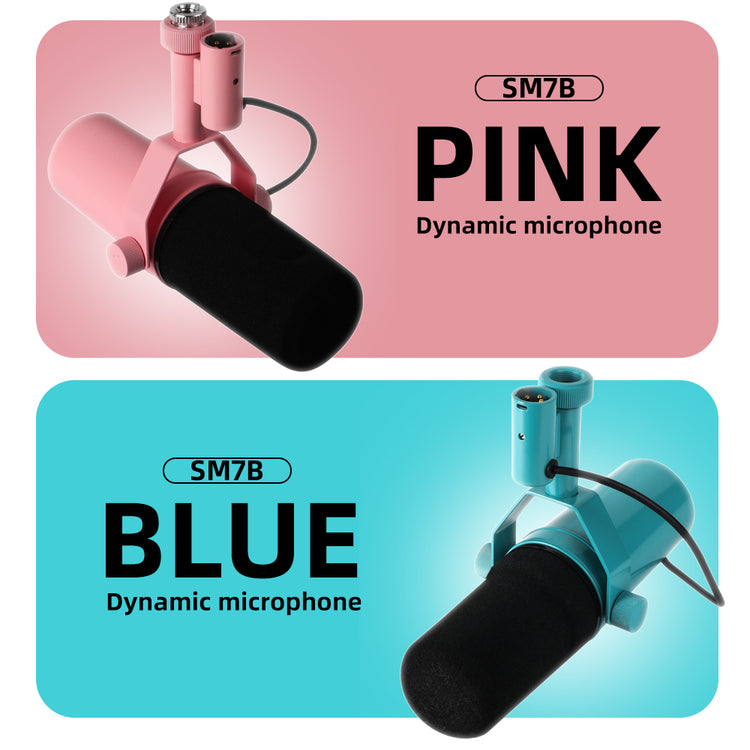 SM7B Professional Dynamic Cardioid Microphone Studio Selectable Frequency Response Mic For Live Vocals Recording Performance