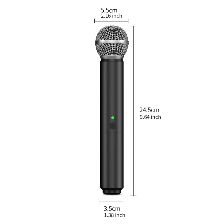 Karaoke Mic G-MARK GO1.2 Wireless Microphone Professional UHF Frequency Adjustable Metal Handheld For Party Show Teaching Wedding