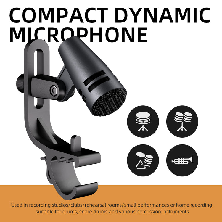 E604 Wired Microphone Dynamic Instrument Mic Professional Quality Versatility For Live Performances And Recording