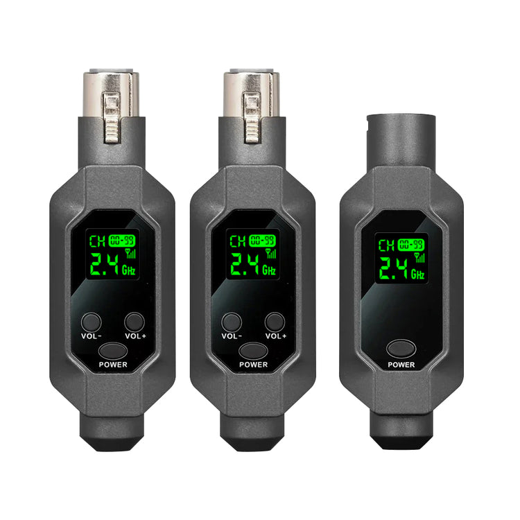 G-MARK LT01 Wireless Microphone System XLR Mic Converter Adapter 2.4G Automatic Transmitter Setup For Condenser Dynamic Mic