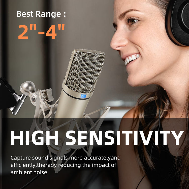 U87Ai Microphone PC gaming Professional Vocal recording Studio Audio interface Equipment Sound cardcondenser Mic