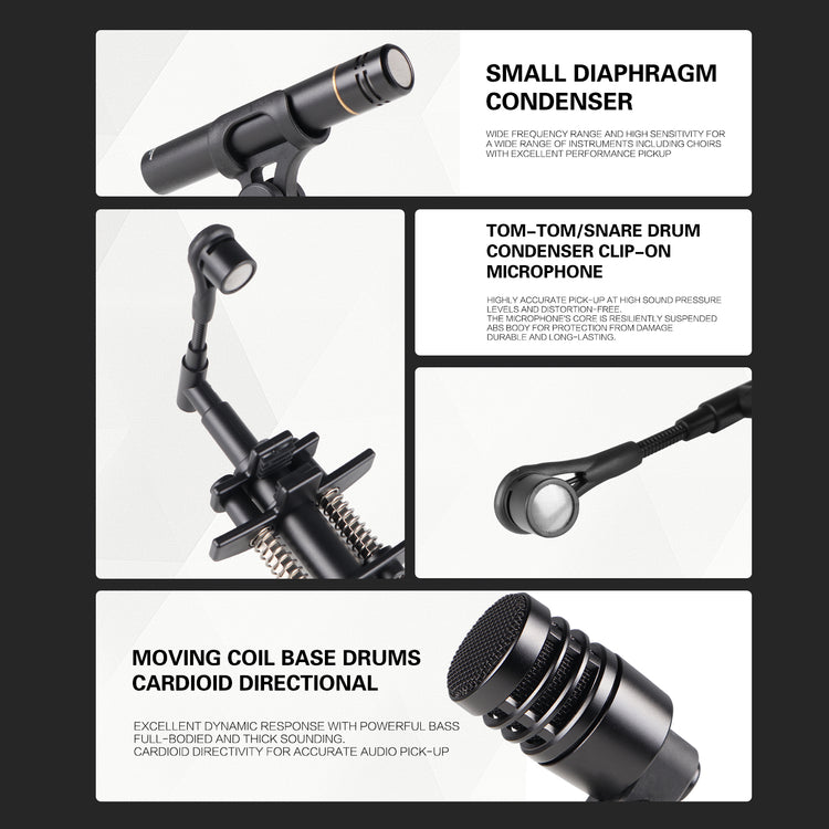 Band Instruments Microphone Drum Microphone Kit G-MARK GDM8 Musical Instruments Mic For Band DJ St