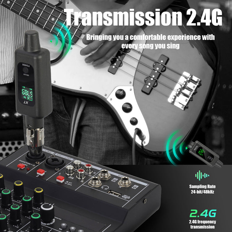 Wireless Microphone System G-MARK WX70 XLR Adapter Audio Transmitter And Receiver For Audio Mixer PA Speaker