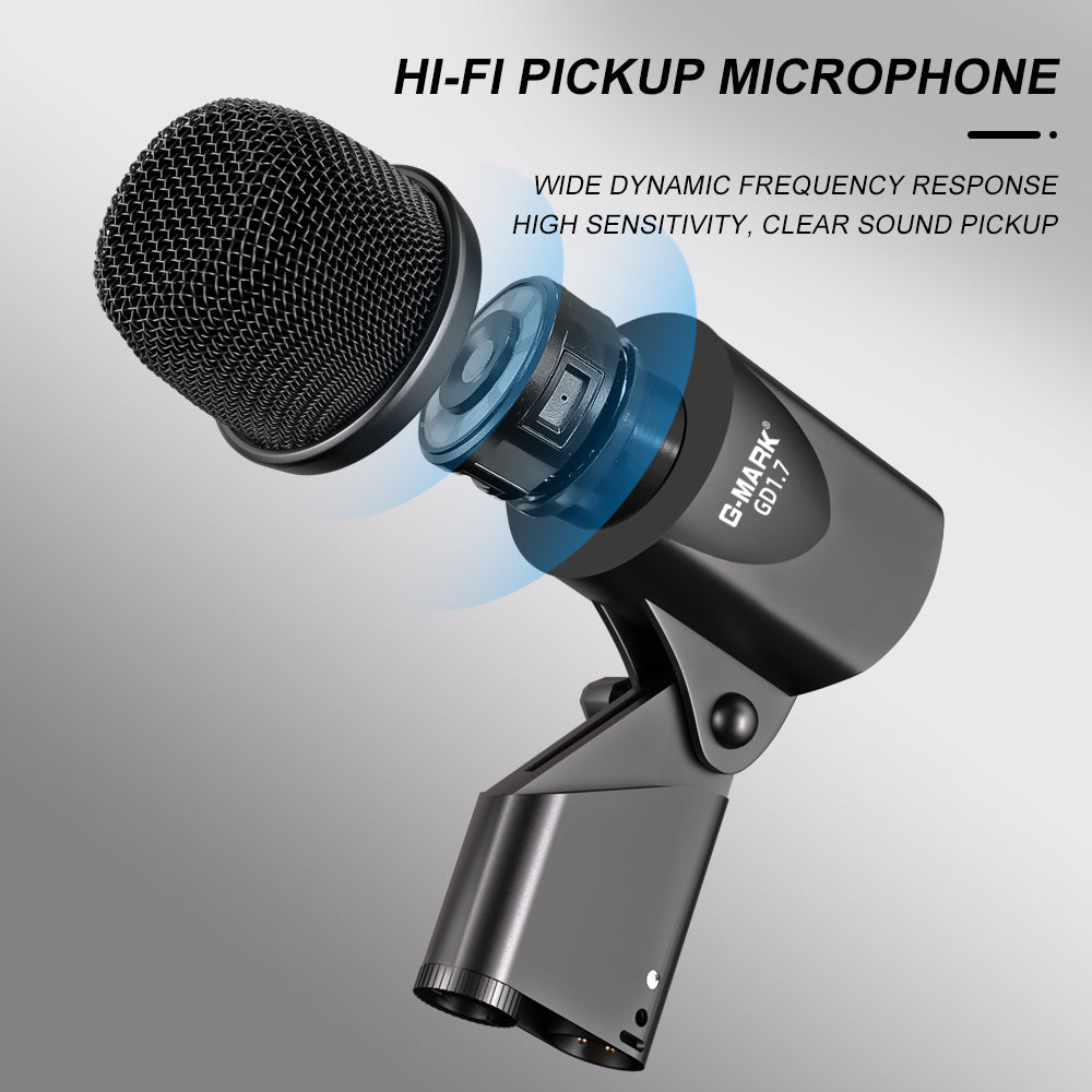 Band Instruments Microphone Drum Microphone Kit G-MARK GD1.7 Musical Instruments Mic For Band DJ S