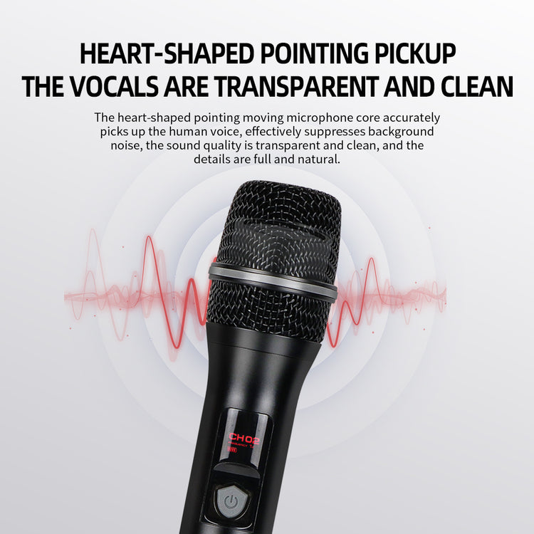 Wireless Microphone G-MARK G1010 Professional 2 Channels Handheld Karaoke Mic For Party Meeting Church Show Home