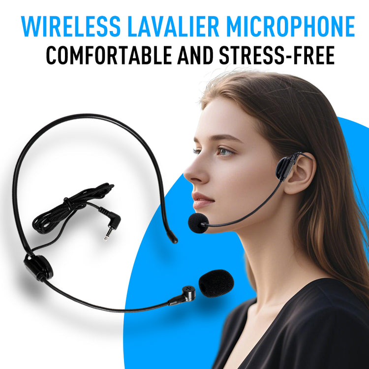 Wireless Headset Microphone G-MARK GX100 Professional UHF Clip Bodypack Mic Work 50M For Party Show Stage Wedding Church