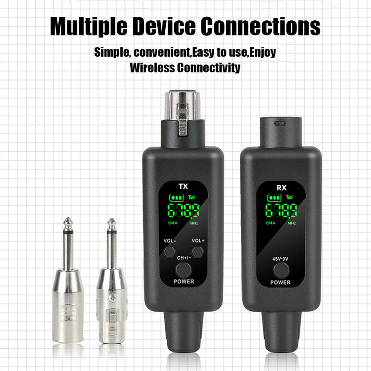 Wireless Microphone System G-MARK WX70 XLR Adapter Audio Transmitter And Receiver For Audio Mixer PA Speaker
