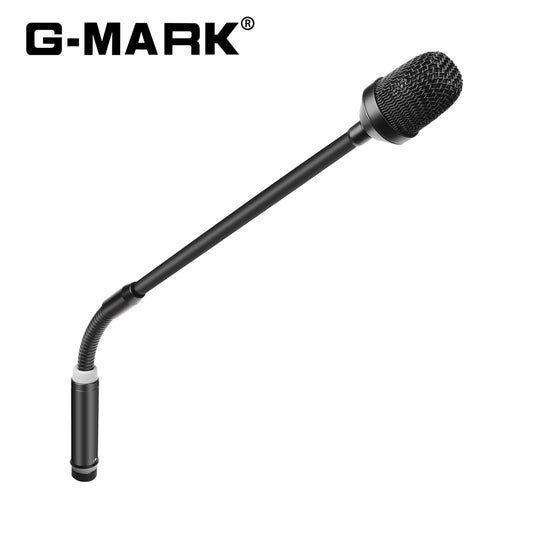 Adjustable Gooseneck DJ Mic with Noise Cancelling G-MARK DJ01 Plug & Play Dynamic Cardioid Mic For Audio Mixer Live Streaming Club Parties YouTube XLR input