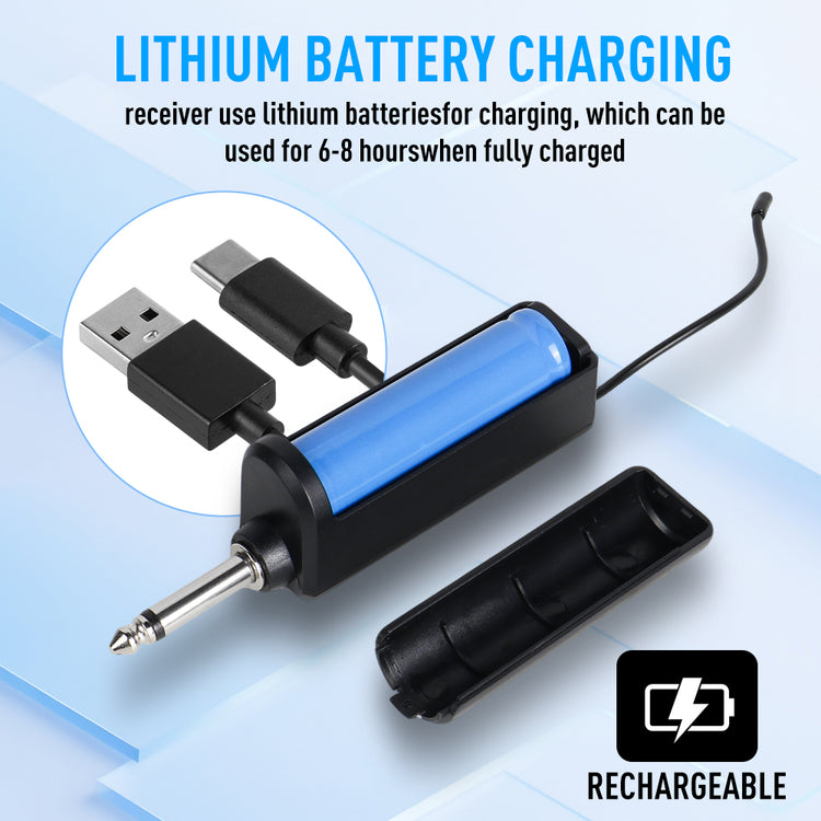 Wireless Headset Microphone G-MARK GX100 Professional UHF Clip Bodypack Mic Work 50M For Party Show Stage Wedding Church