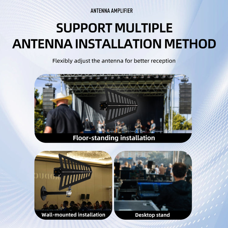 Microphone Antenna Booster G-MARK TM-1 8 Channels UHF 400-950MHz For Wireless Systems Stage Outdoor