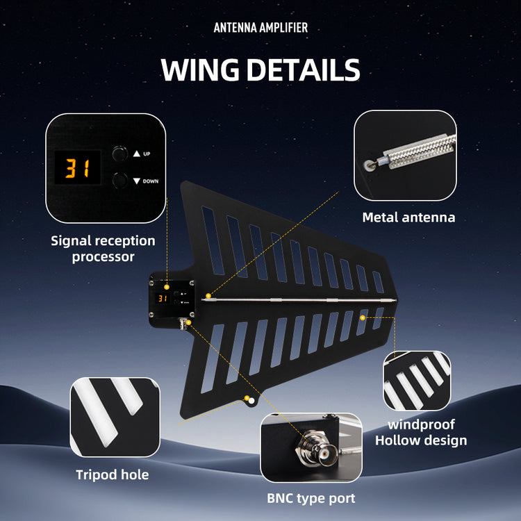 Microphone Antenna Booster G-MARK TM-1 8 Channels UHF 400-950MHz For Wireless Systems Stage Outdoor