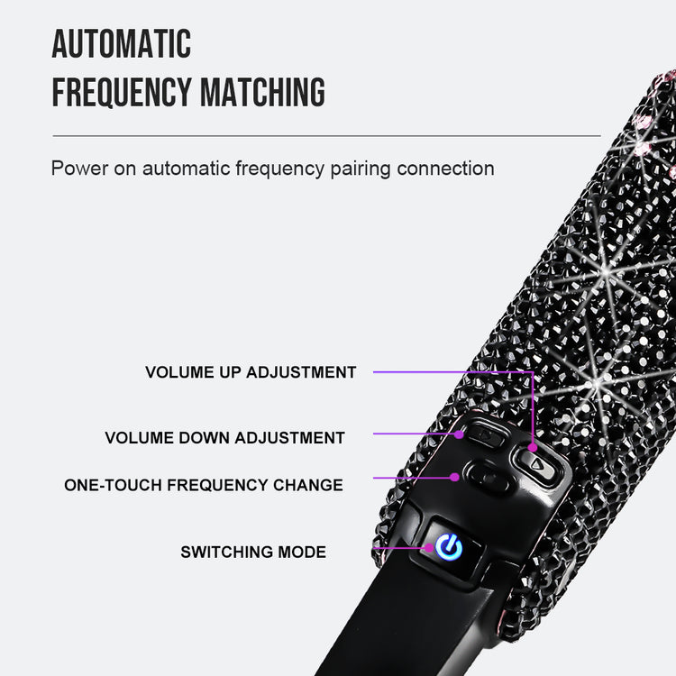 G-MARK Wireless Microphone GM1.1 Professional UHF Frequency Adjustable Metal Handheld Karaoke Mic For Party Show Teaching Wedding（副本）