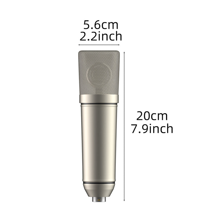 U87Ai Microphone PC gaming Professional Vocal recording Studio Audio interface Equipment Sound cardcondenser Mic