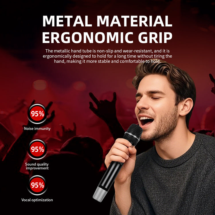 Wireless Microphone G-MARK G1010 Professional 2 Channels Handheld Karaoke Mic For Party Meeting Church Show Home
