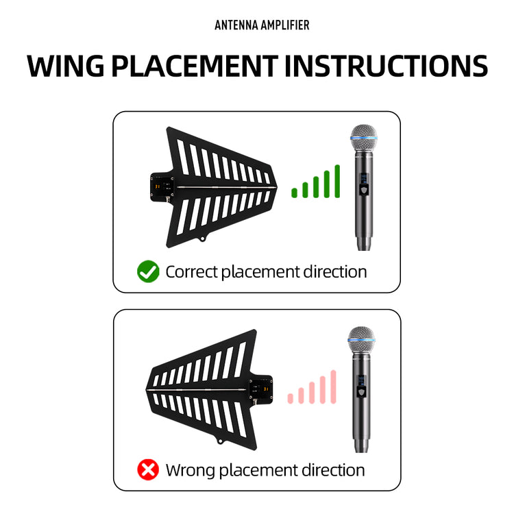 Microphone Antenna Booster G-MARK TM-2 8 Channels UHF 400-950MHz For Wireless Systems Stage Outdoor
