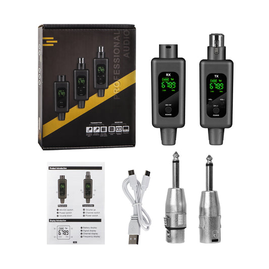 Wireless Microphone System G-MARK WX70 XLR Adapter Audio Transmitter And Receiver For Audio Mixer PA Speaker
