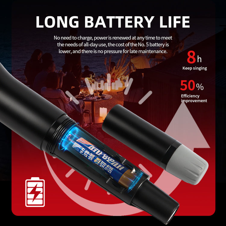 Wireless Microphone G-MARK G1010 Professional 2 Channels Handheld Karaoke Mic For Party Meeting Church Show Home