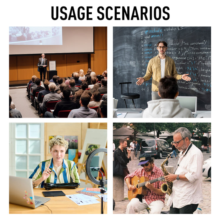 Wireless Headset Microphone G-MARK GX100 Professional UHF Clip Bodypack Mic Work 50M For Party Show Stage Wedding Church